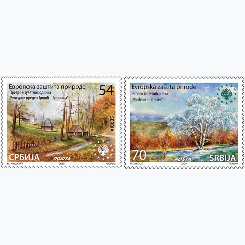 2020 Европска заштита природе пригодна поштанска марка